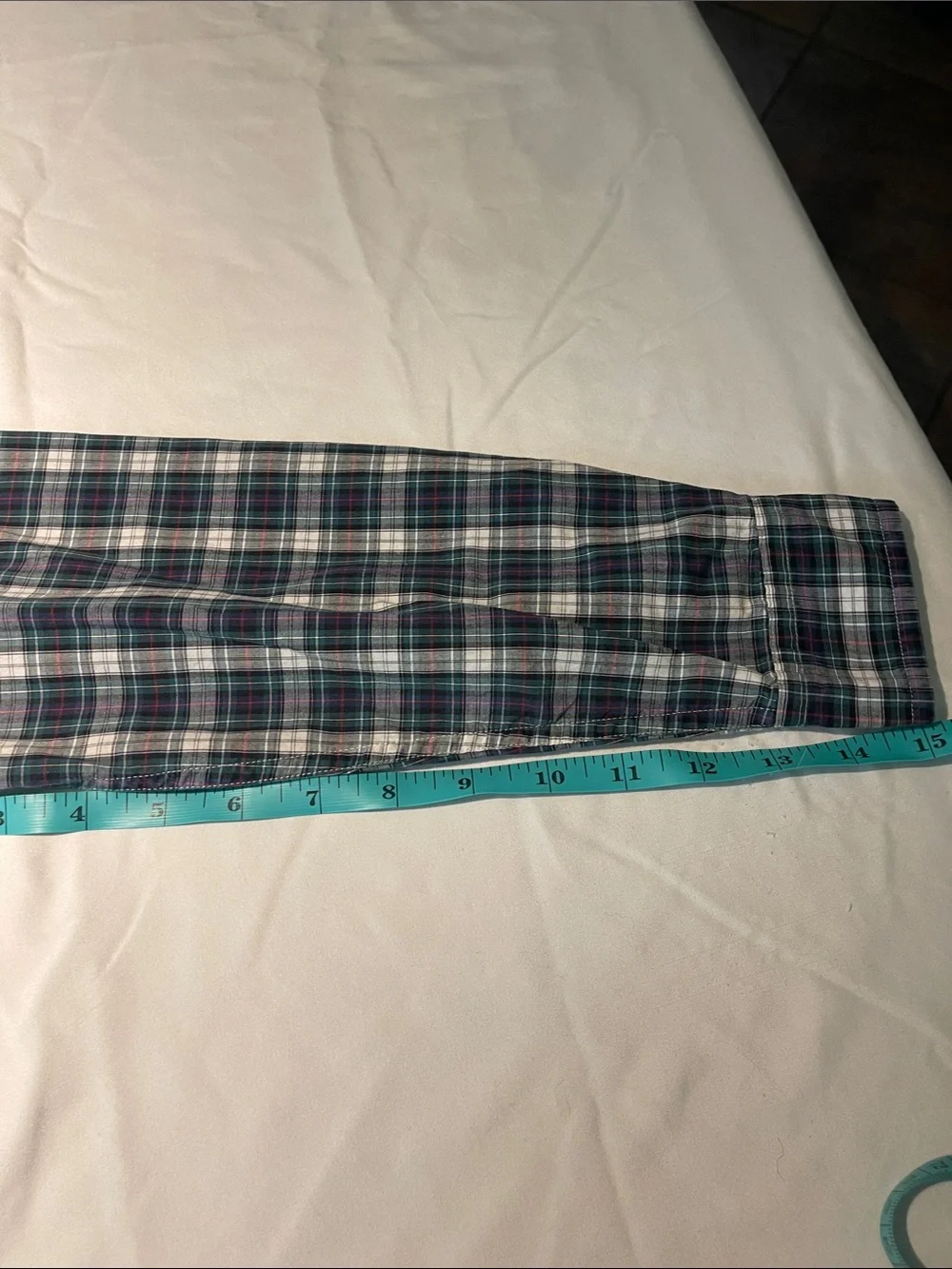 Ralph Lauren Boys Plaid Button-Down Shirt in Navy, Green & White